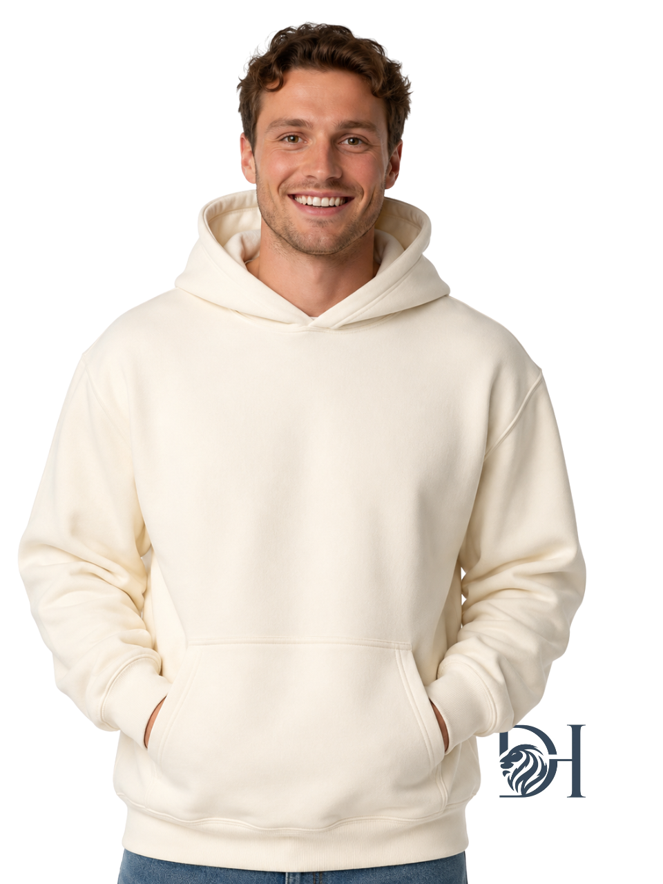 430G Cream Heavyweight Hoodie DH