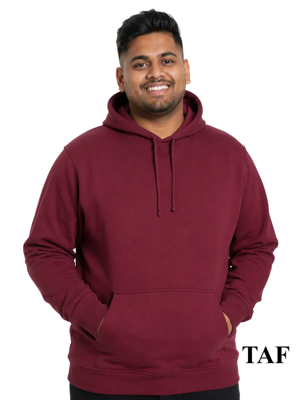 300g Maroon Heavy Hoodie TAF